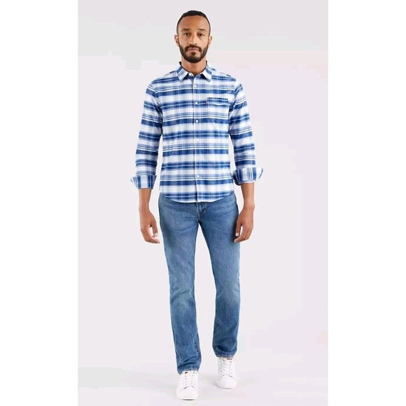 Levis 511 Men's 30x32 Slim Fit Medium Wash Mid Rise Straight Denim Blue Jeans - Picture 1 of 9